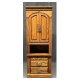 Michael Howard Lighted Wood Book Case