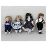 Vintage Porcelain Dolls / 4 pc