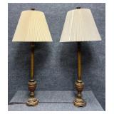 Pair of Tall Resin Table Lamps