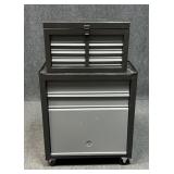 Rolling Metal Tool Box W/ Tools