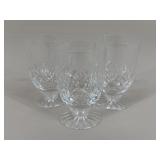 Waterford 'Lismore' Footed Juice Glasses / 3 pc