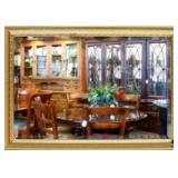Beveled Mirror in Gold Tone Frame