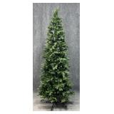 8ft Pre Lit Slim Christmas Tree