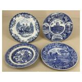 Blue & White Dishware: Spode + / 4 pc