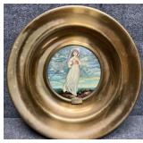 'Pinkie'  Brass Trafford Plaque