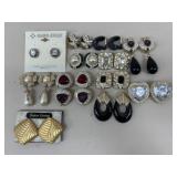 Clip On & Pierced Earrings / 13 pairs