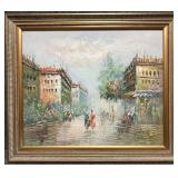 Original Painting on Canvas Signed Davis