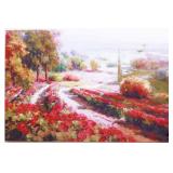 $700 Floral Canvas Print - 6 Feet Wide