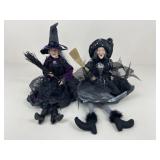 Pair Of Decorative Witch Dolls