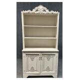 Vintage Wood Cabinet w/ BookCase Hutch