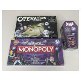 The Nightmare Before Christmas Board Games/ 3pc