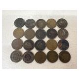 Indian Head Pennies / 20 pc