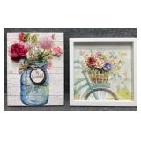 2/PC Floral Wall Decor