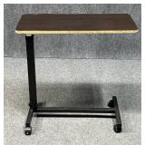 Adjustable Height Rolling Bedside Table
