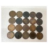 Indian Head Pennies / 20 pc