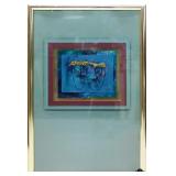 Kinder Harris 'Works in Teal' Art