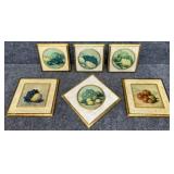 6/PC Still Life Floretine Plaque