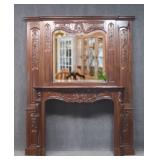 Fabulous XL Antique Fireplace Mantel 108' x 84'