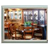 Large Mirror In Green Frame