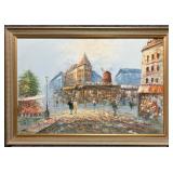 Original Painting on Canvas Signed Burnett