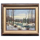 Original Painting on Canvas Panel Signed V. Graves