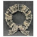 Lighted Metal Wreath