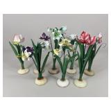 Silvestri Celebration Floral Candle Holder / 8 pc