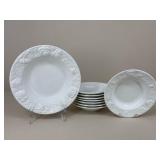 Over And Back Ceramic Pasta Bowls & Serving Bowl