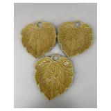 Sur La Table Leaf Serving Plates / 3 pc