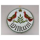 Vintage Pennsylvania Dutch Folk Art Welcome Sign