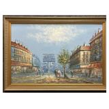 Original Painting on Canvas Signed Bernett