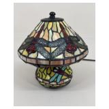 Stained Glass Dragonfly Lamp