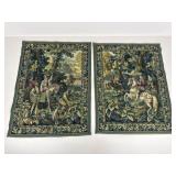 2 Belgium Wool Tapestries