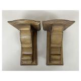 Pair Of Southern Living Shelf Wall Sconces