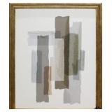 Abstract Print in Gold frame