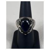 Sz 7 Sterling Silver & Labradorite Ring