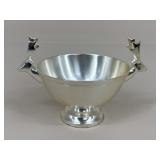Crate & Barrel Metal Reindeer Bowl