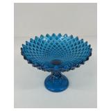 Blue Westmoreland Sawtooth Compote Bowl