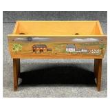 Painted Wood Toy/Book Bin