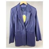 Denim & Co. Sz M Leather Jacket NWT