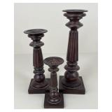 Resin Candle Holders / 3 pc
