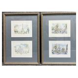 2/PC Paris France Prints by Legai