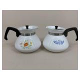 Corning Ware Teapots / 2 pc