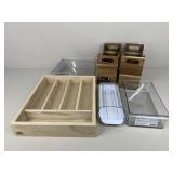 Wooden & Plastic Storage Containers