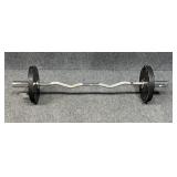 Curl Bar w / 25 lbs Weights
