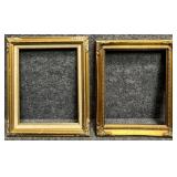 2/PC Open Gold Tone Frames Fit (8x10)
