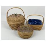Longaberger Baskets / 3 pc