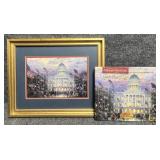 Thomas Kinkade 'Flags Over the Capital' Print &