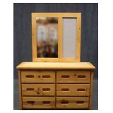 Bunkhouse Six Drawer Dresser w / Mirror