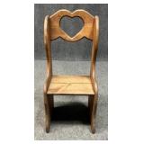 Vintage Child Size Wood Chair
